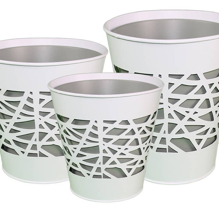 Braun - Wholesale Plant Pot - Grey Lattice Large0