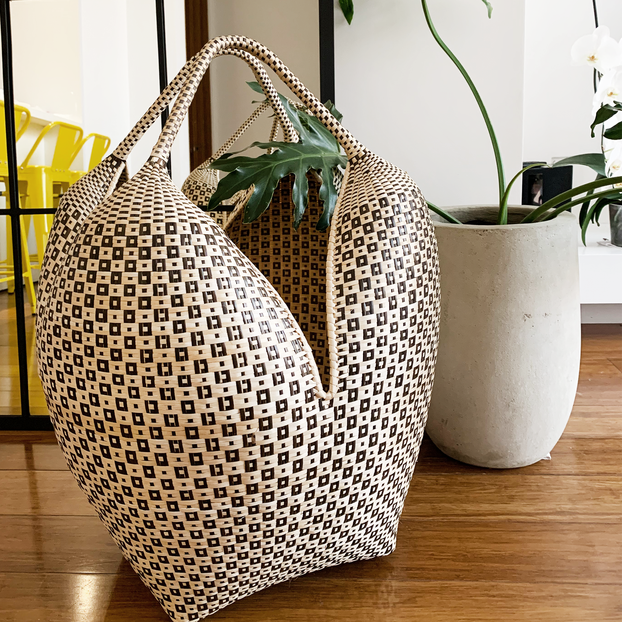 Coro Cora™ - Wholesale Basket - Cuatro Tetas Basket - Straw Raffia Home Decor & Storage3