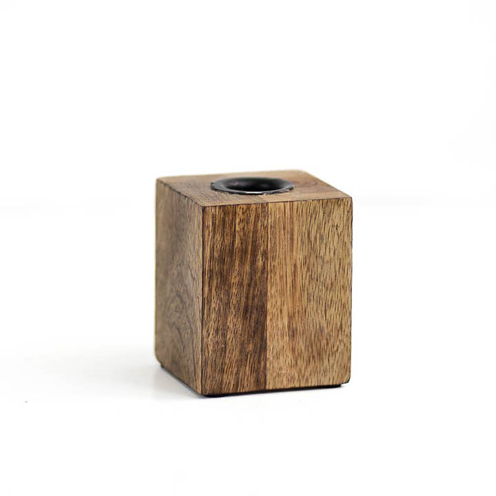 The Royal Standard - Wholesale Candle Holder - Hamilton Taper Candle Holder Natural 2.5x2.5x2.5