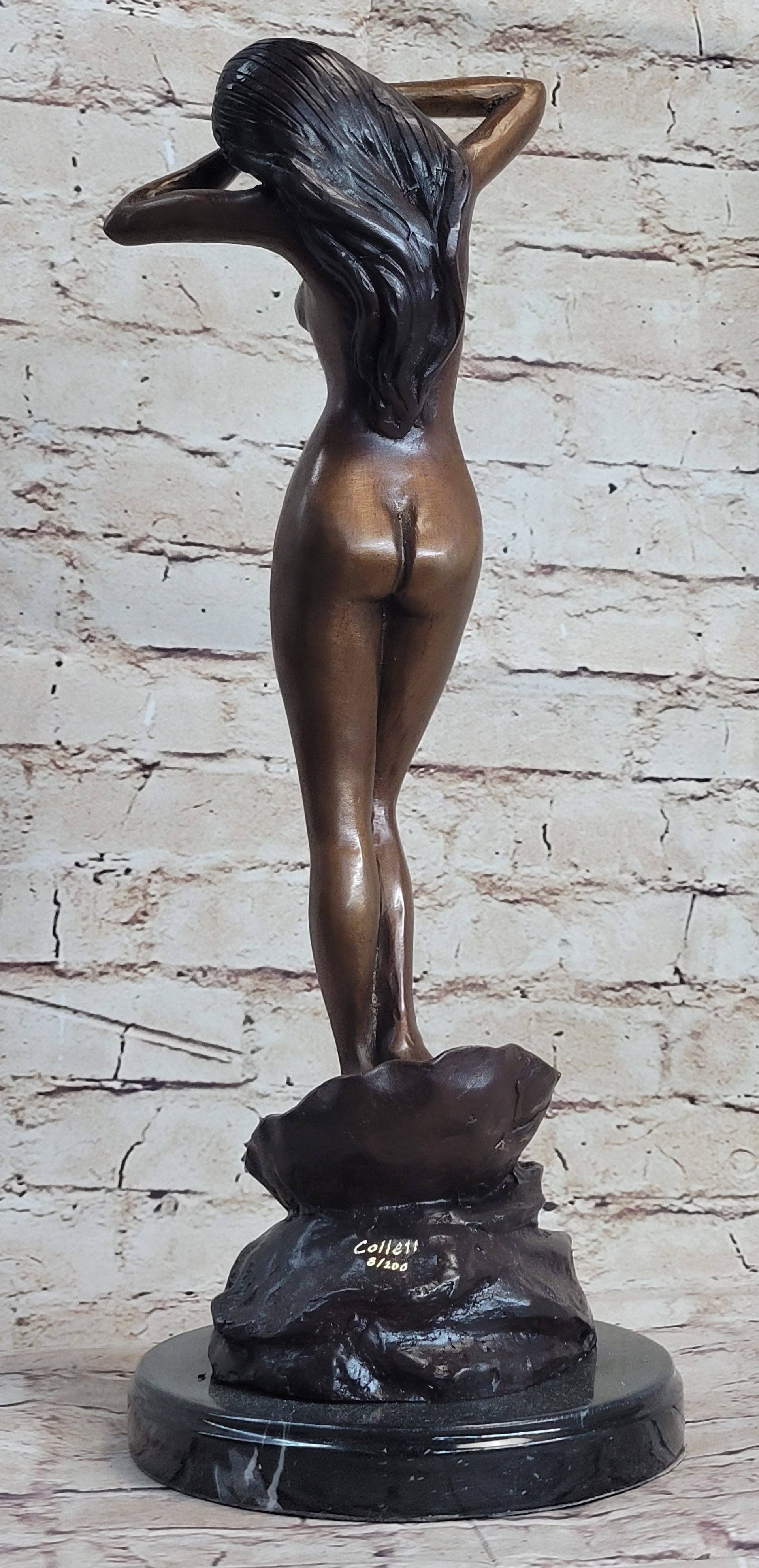 Bronzhaus - Wholesale Sculpture - Limited Edition Aphrodite Rising from The Sea Greek Roman Goddess Bronze Statue4