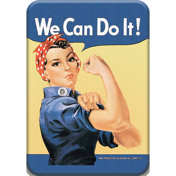 Desperate Enterprises - Vente Aimants - Aimant : Rosie the Rivetor Metal emballé avec support imprimé