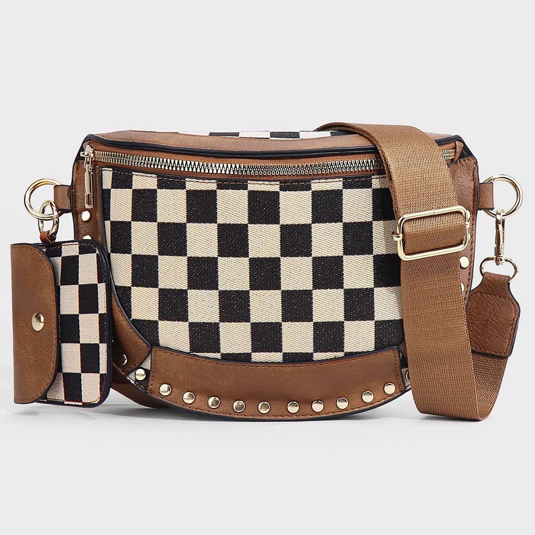 UNISHE – wholesale Crossbody bag – Women's – Checkerboard Classic Chest Crossbody Shoulder Bag ZK35640