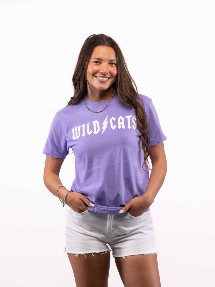 Kansas State - Wildcats Thunderbolt Tee for wholesale by The Collective Apparel Brand
