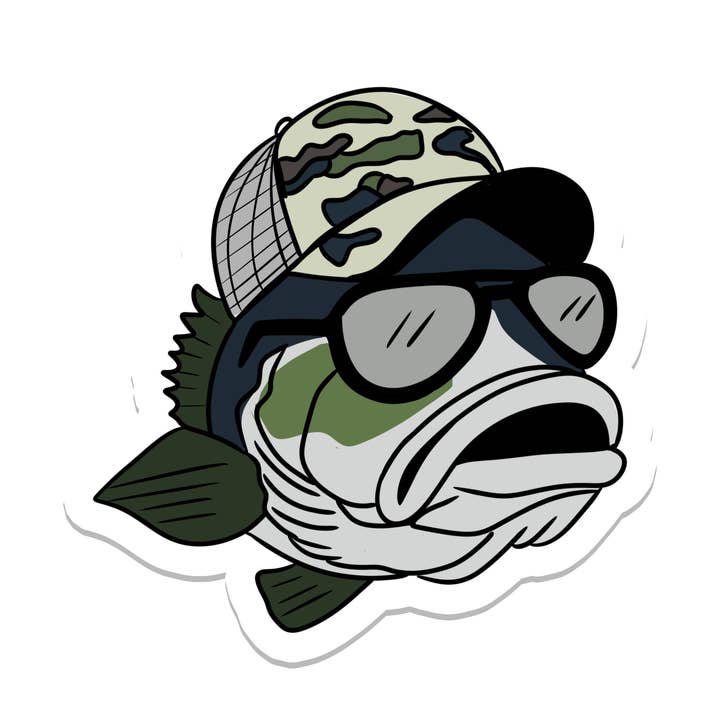 Boy Fish | Nature | Animal | Waterproof Sticker | 2.5" for wholesale by Rebel and Siren Stickers
