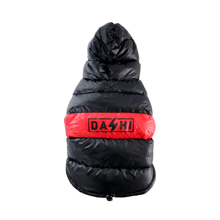 Stripes3 Rot & Schwarz Anorak für den Großhandel von DASHI