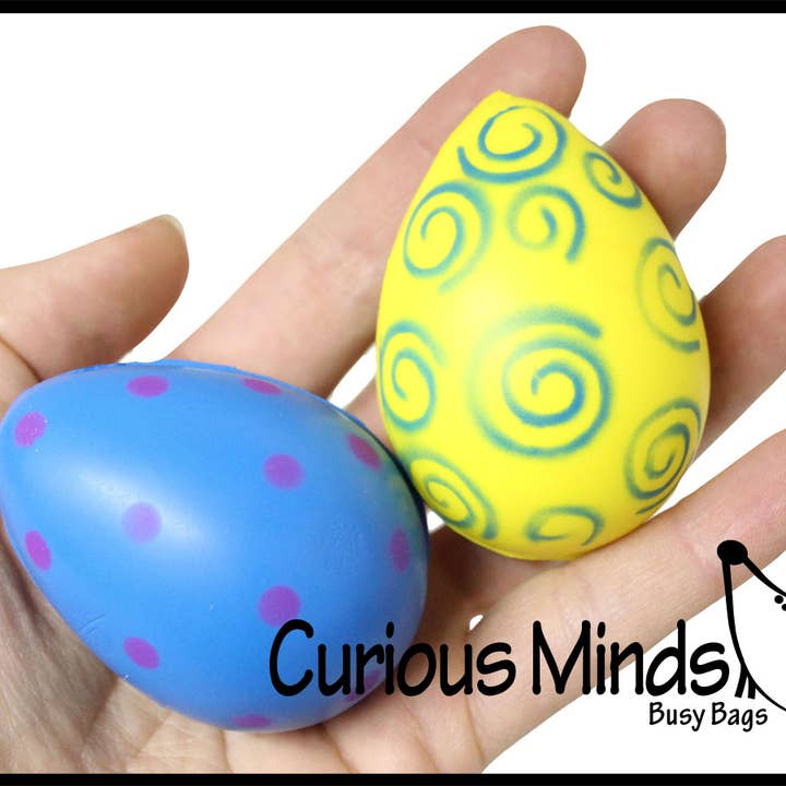 Curious Minds Toys - Wholesale Stress relief ball/dough - 1 Decorated Egg Stress Ball - Easter1