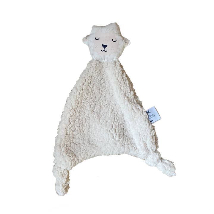Lam tryghedstæppe i ensfarvet beige teddy for engroshandel hos Carotte & Cie