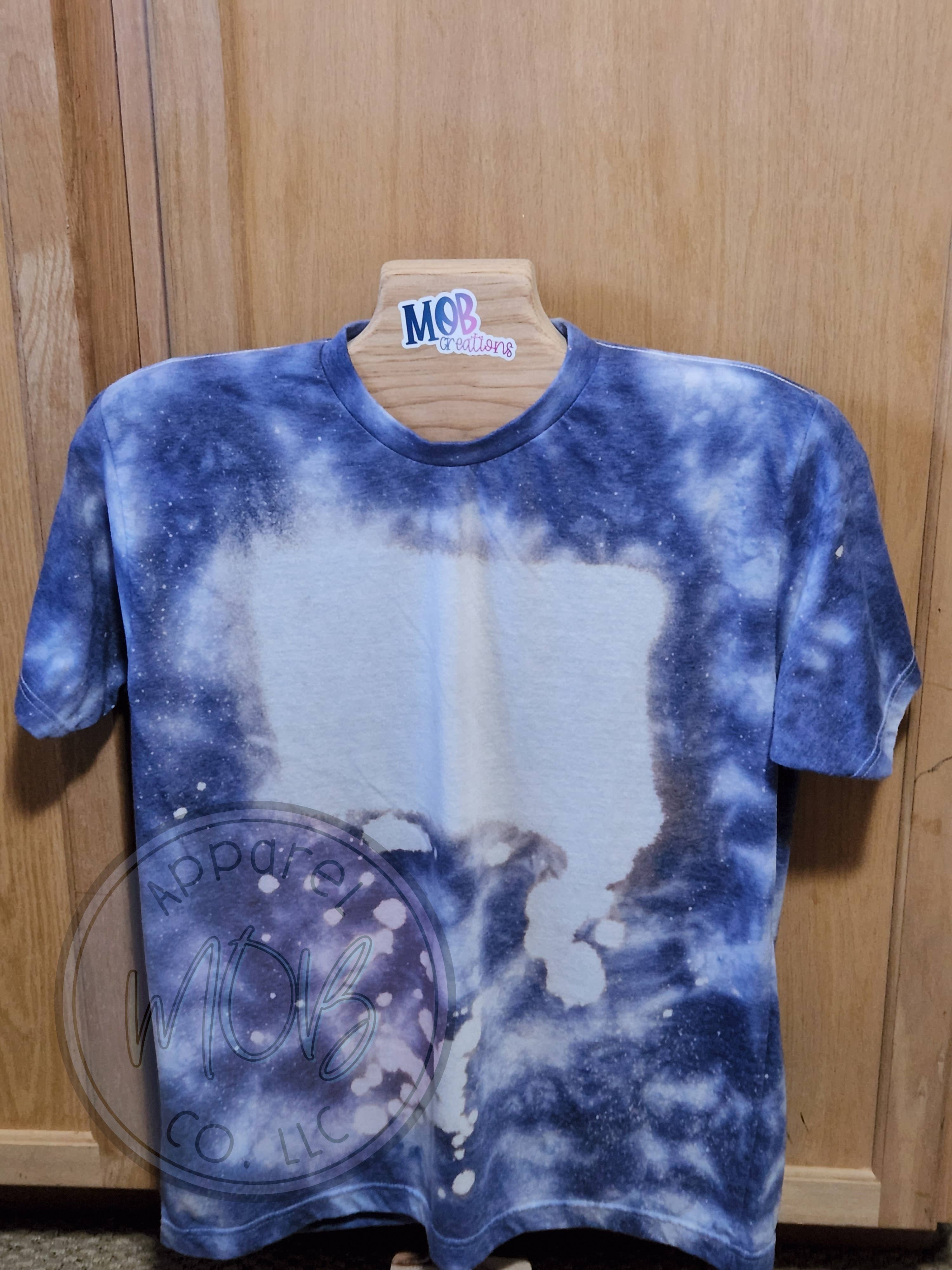 MOB Apparel Co LLC - Wholesale Sublimation Blank T-Shirt - Unisex - *SUBLIMATION FRIENDLY* Blue Ice Dye1