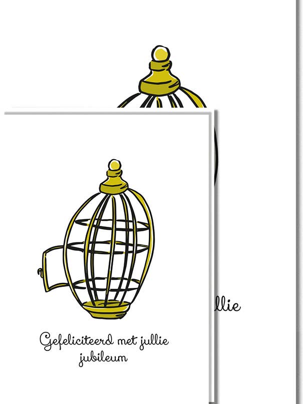 Klein | Tortelduifjes Jubileum pour la vente par liefs jansje