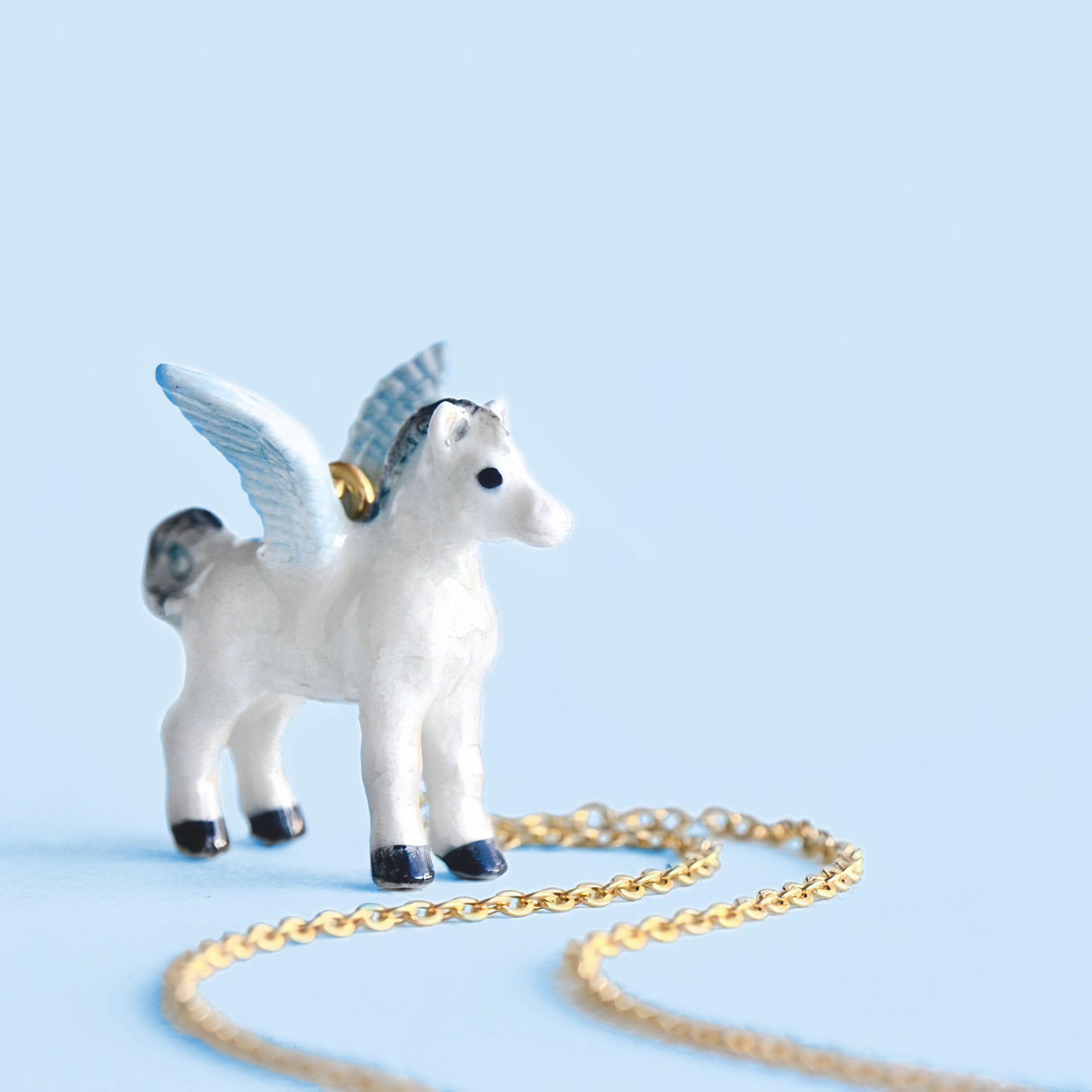 Camp Hollow Porcelain Animal Treasures - Vendita all'ingrosso Collana con ciondolo/pendaglio - Collana Pegasus2