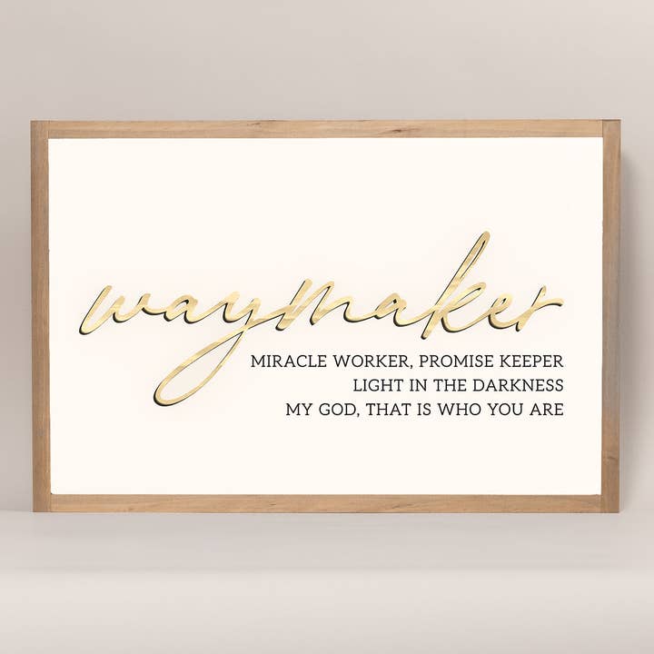NEW Waymaker | Wooden Cutout for wholesale by Joyfully Said