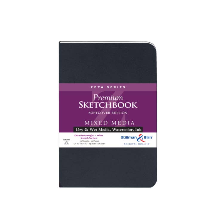 Exaclair - Vente Carnets de croquis - Stillman & Birn Carnet de croquis pour médias mixtes - Série Zeta
