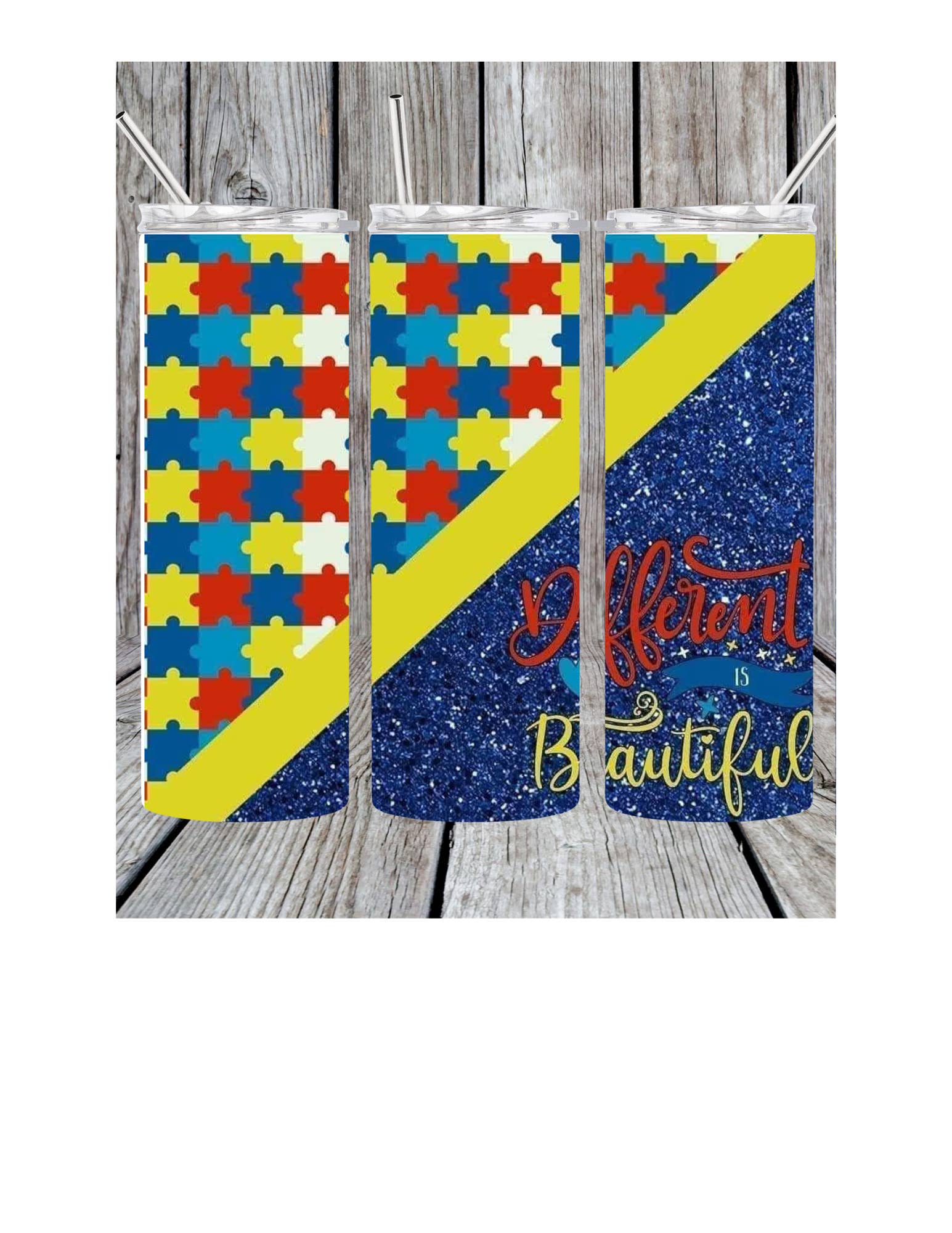 Eclectic Wallflower Boutique - Wholesale Insulated Mug/Tumbler - Different is beautiful tumbler