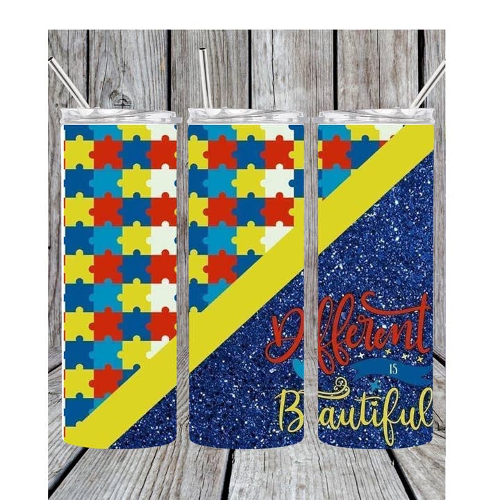 Eclectic Wallflower Boutique - Wholesale Insulated Mug/Tumbler - Different is beautiful tumbler0