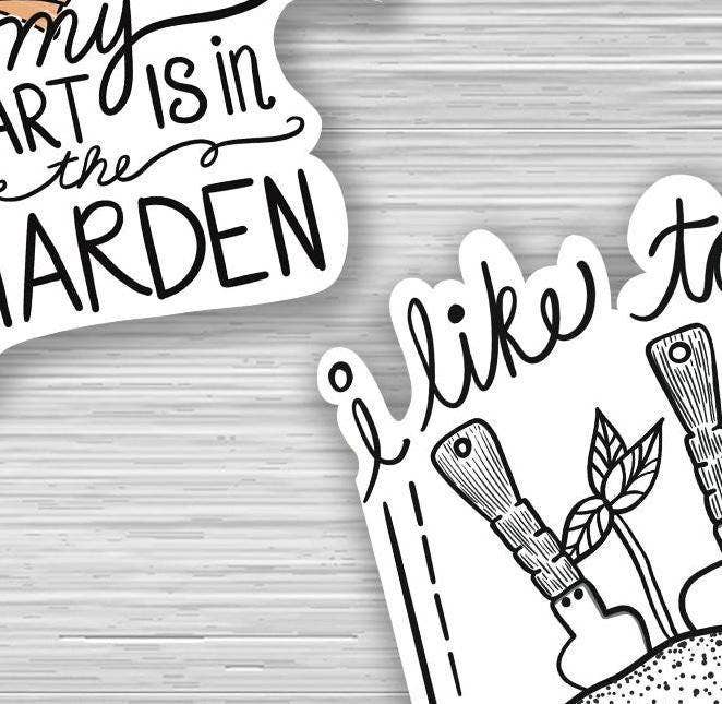 Beth Ann Erickson Designs - Wholesale Sticker - Gardening Sticker Set, Garden Sticker Pack 34