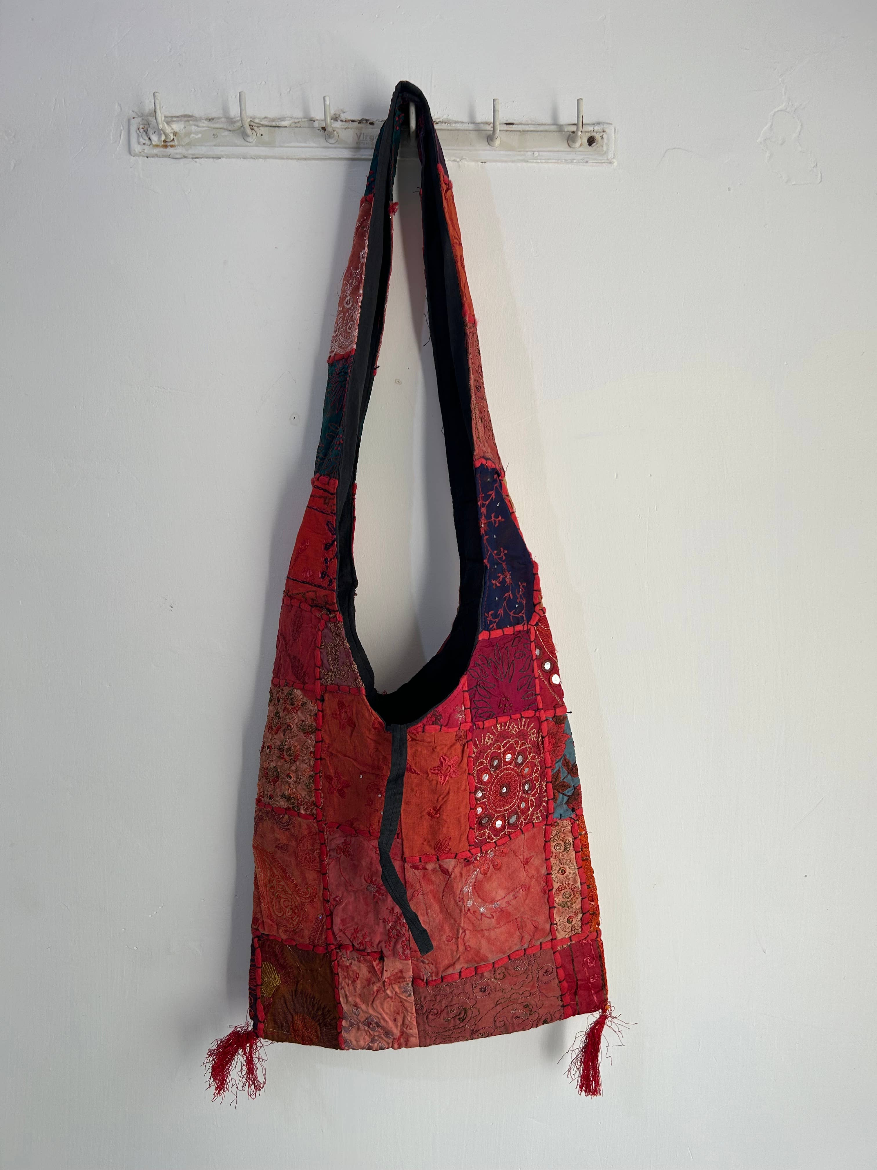 Meghcraft - Vendita all'ingrosso Borsa tote - Donna - Borsa Jhola Patchwork Vintage Indiano - Borsa a Tracolla Borsa Boho12