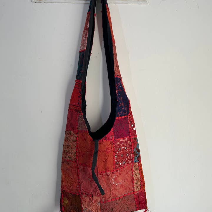 Meghcraft - Vendita all'ingrosso Borsa tote - Donna - Borsa Jhola Patchwork Vintage Indiano - Borsa a Tracolla Borsa Boho12