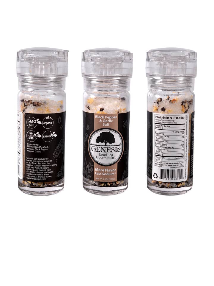 Schwarzer Pfeffer & Knoblauchsalz für den Großhandel von GENESIS SALT