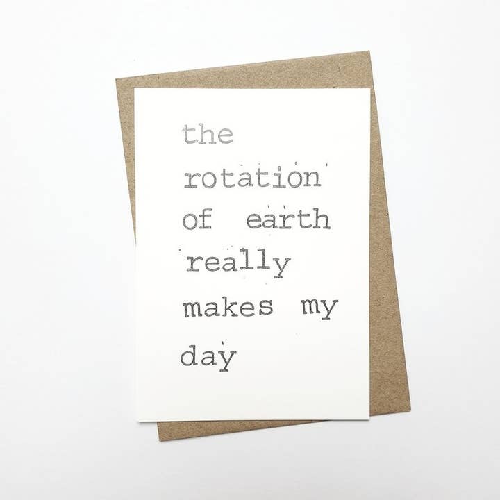 By Mar Postcards - Wholesale Postcard - The Rotation Of Earth Really Makes My Day