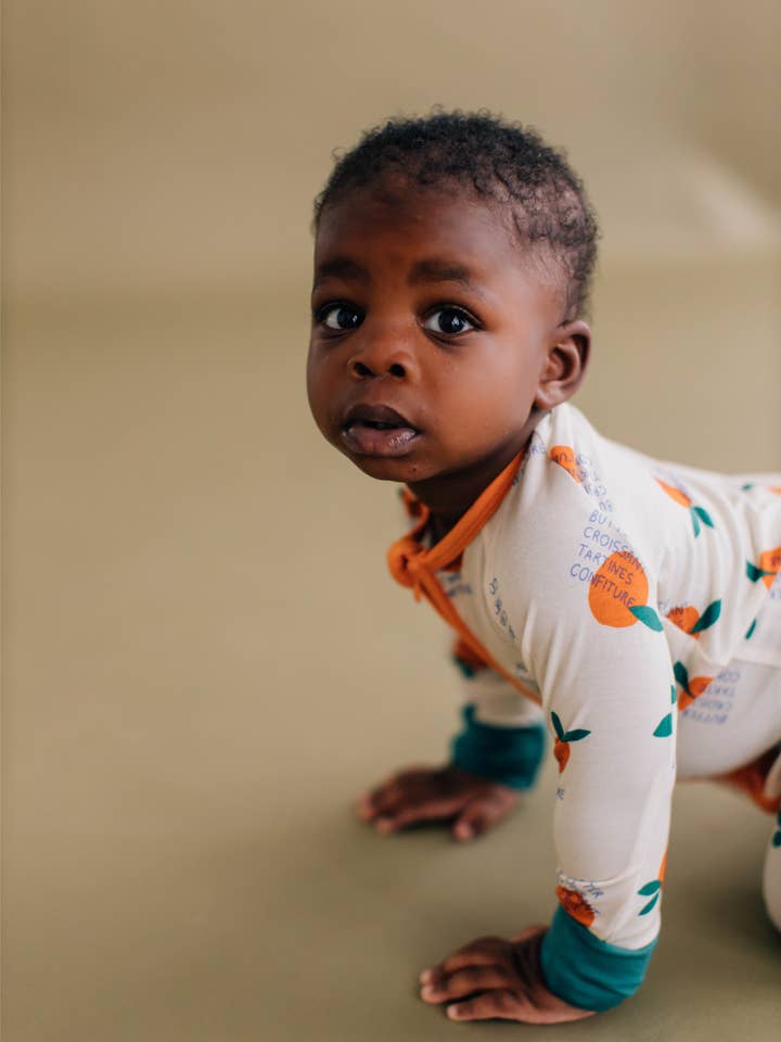 Tangerine Rêve - Wholesale Jumpsuit - Baby - Tangerine Oats Convertible Romper4