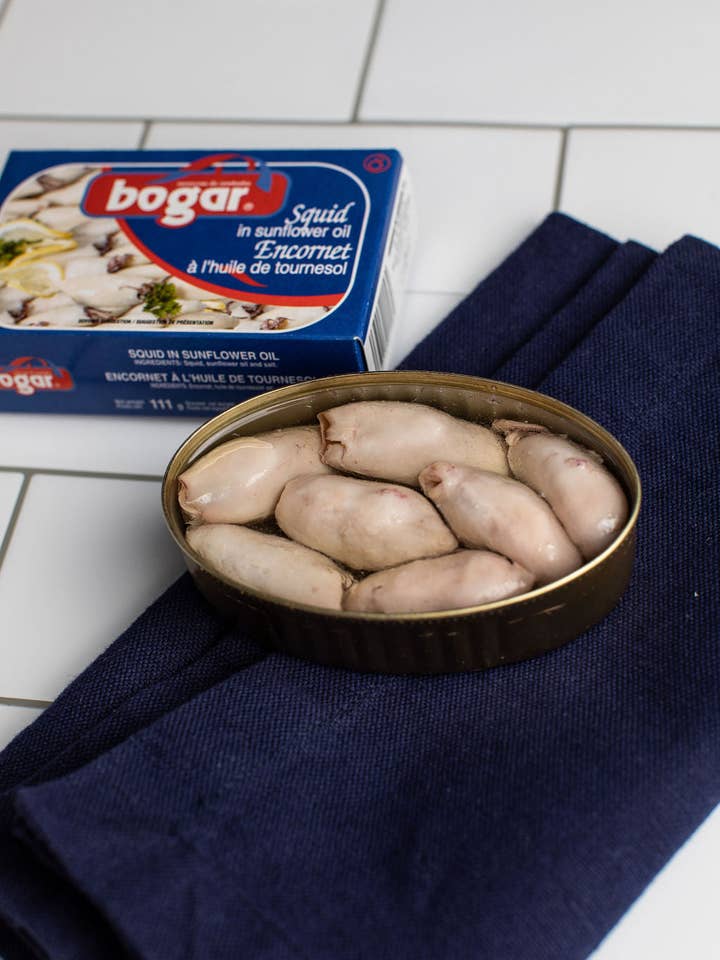 Bogar Squid in Sunflower Oil for wholesale by Tinmonger