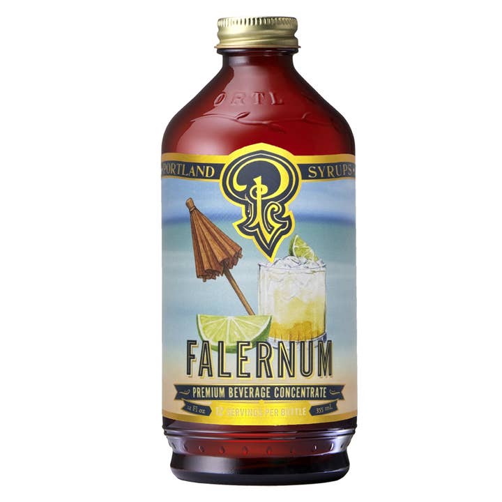 Portland Syrups - Wholesale Cocktail Mix/Syrup - Falernum Syrup 12oz - cocktail / mocktail beverage mixer