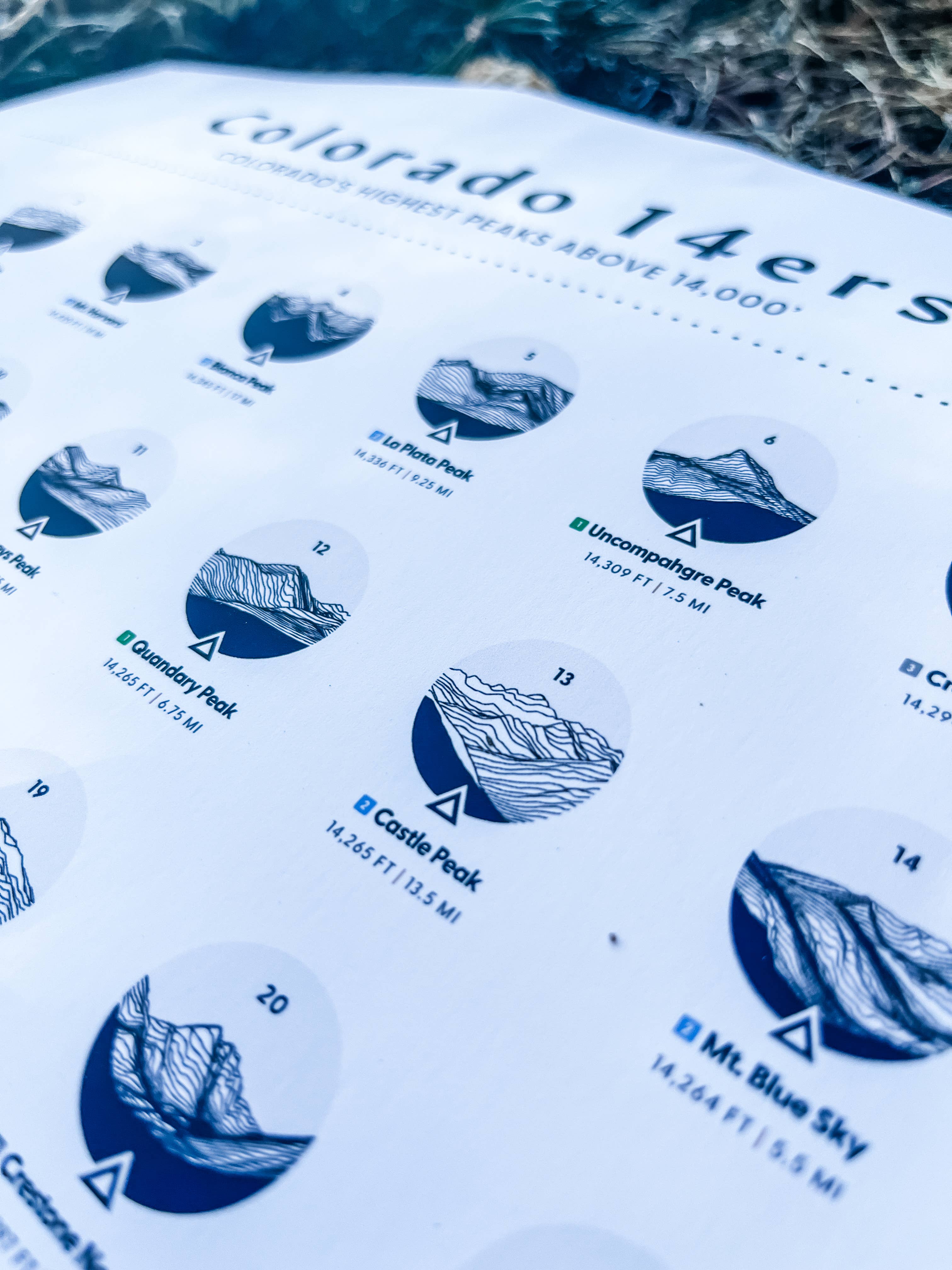 Pine & Ember - Wholesale Poster - Colorado 14ers Poster5