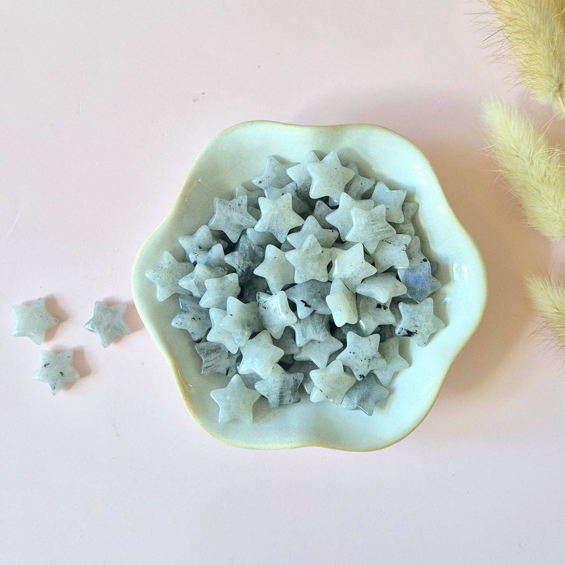 Moonlight Gemstones - Wholesale Spiritual Stone/Crystal - Gemstone Labradorite Mini Star (1.5 cm)