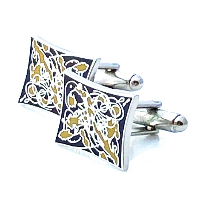 Abstract Cufflinks for wholesale by Kinzoku