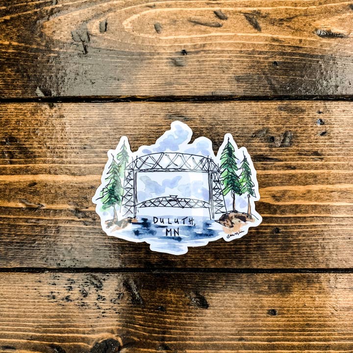 Art by Sj Nielsen – Engroshandel Klistermærke – Duluth Lift Bridge Vinyl klistermærke4