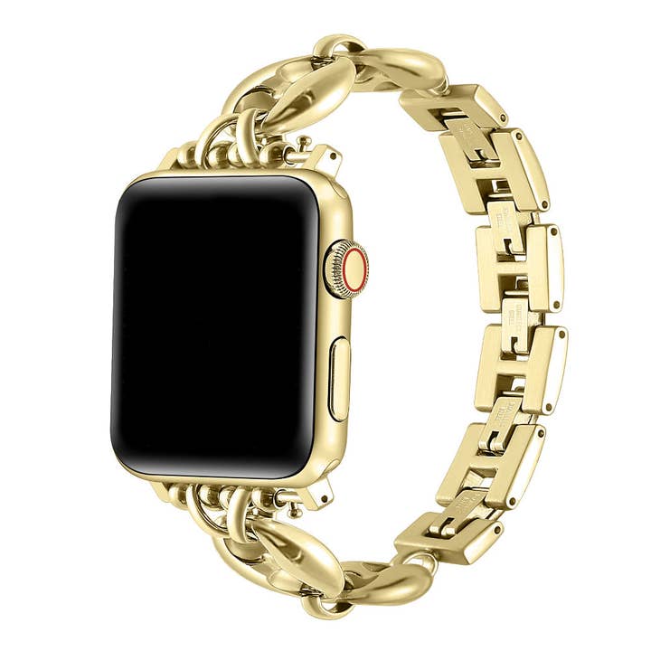 Poppy Stainless Steel Link Band for Apple Watch for wholesale by Posh Tech