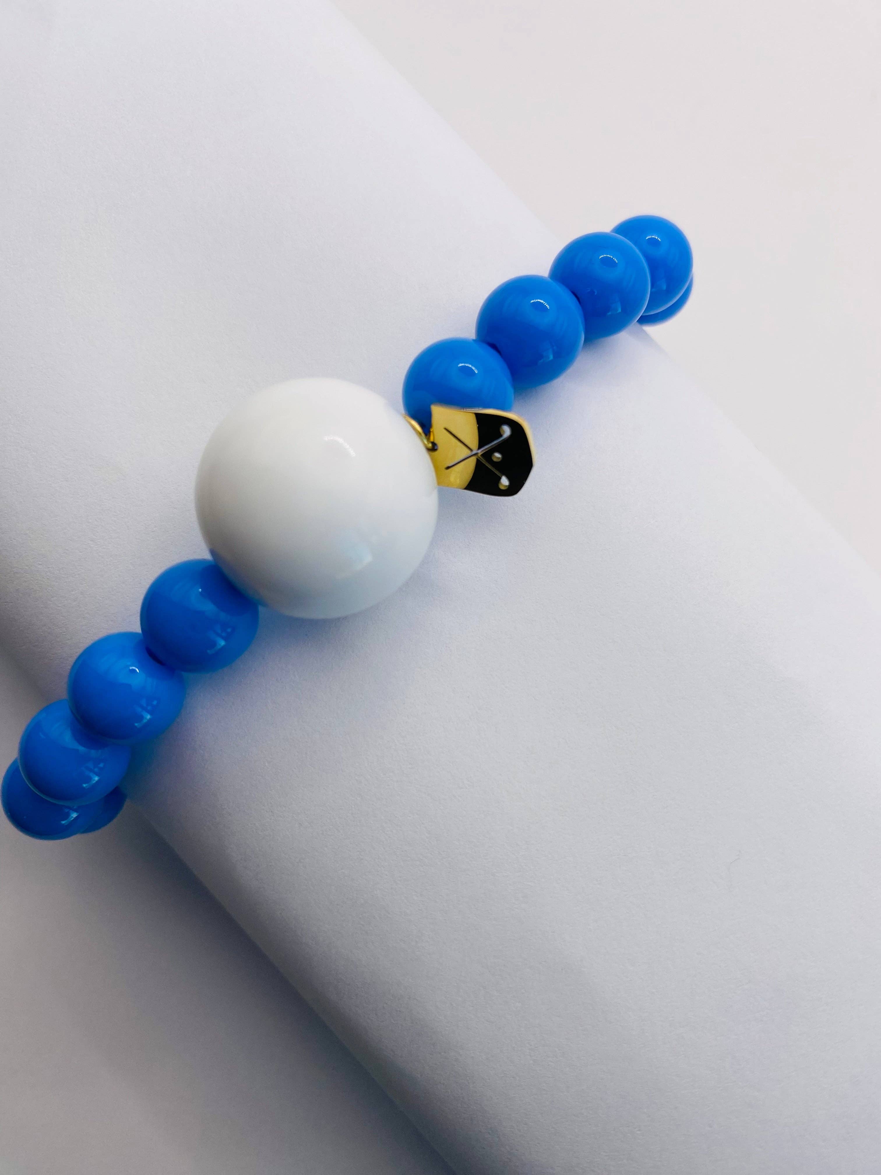 The Klow Golf Company - Wholesale Beaded Bracelet - Golf Stroke Counter Bracelet - JUST BLUE0