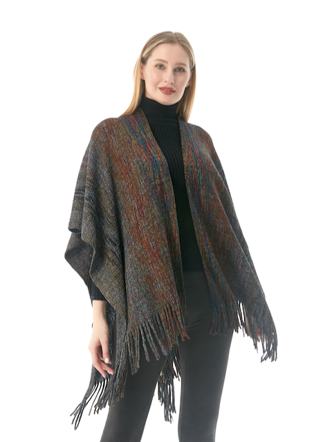 Pretty Persuasions - Vendita all'ingrosso Mantella - Donna - CP22102 Coprispalle Ruana Monterrey12