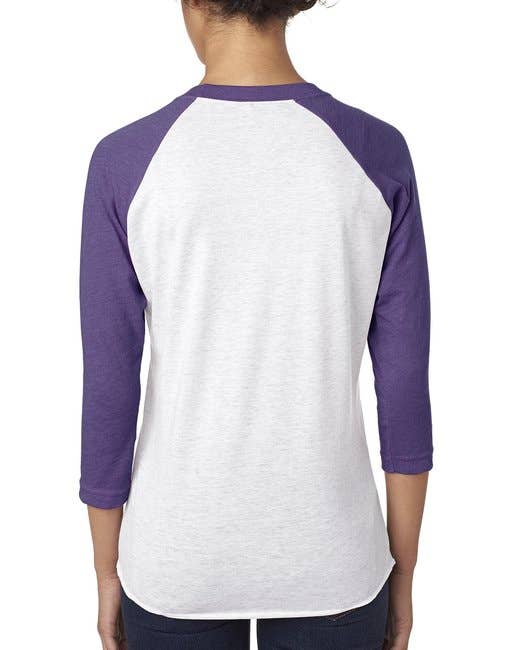 Total Apparel - Wholesale T-Shirt - Women's - Next Level 6051 - Unisex Triblend 3/4-Sleeve Raglan16