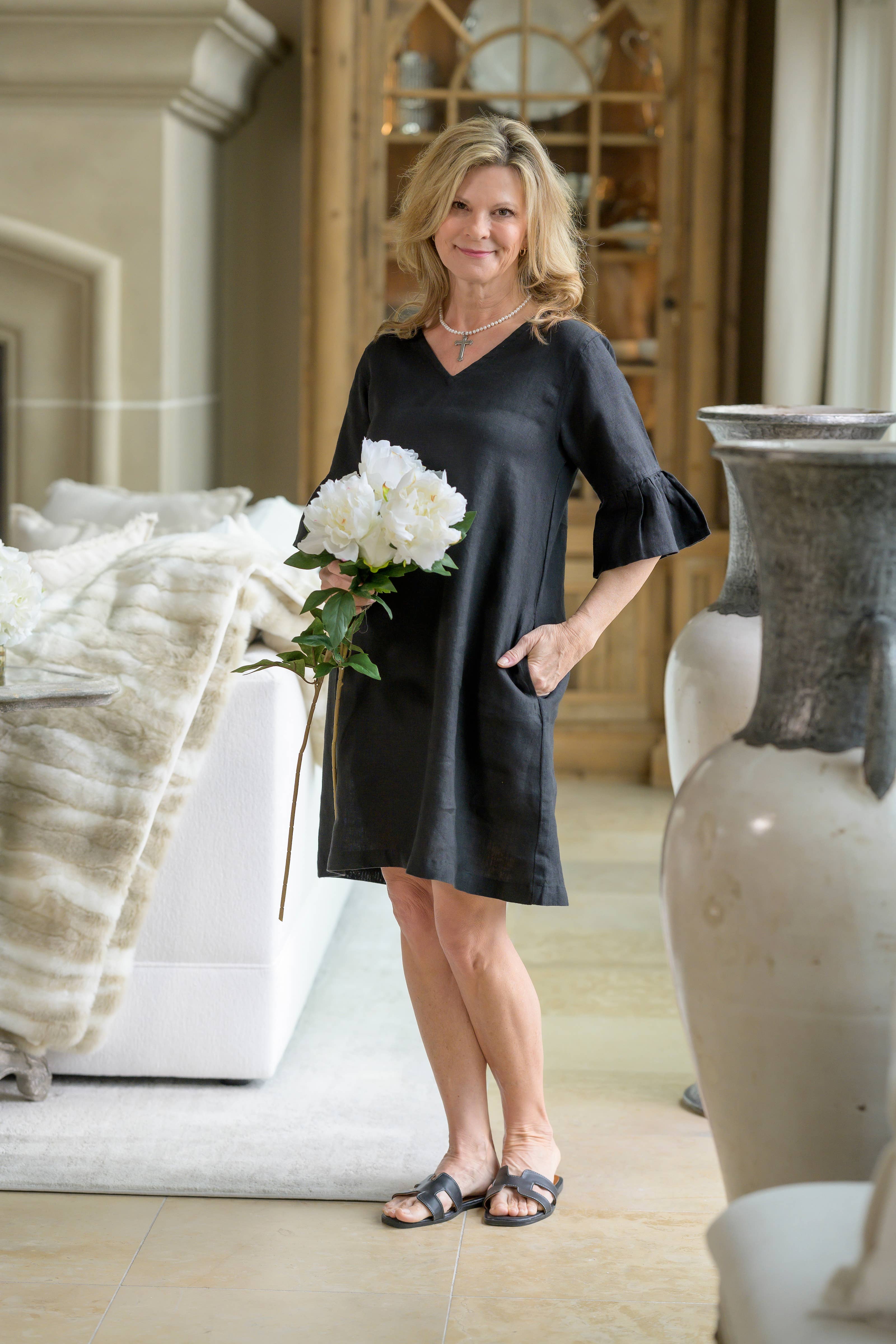 Arte Italica & Crown Linen Designs - Wholesale Dress - Women's - Bethany Linen Dress9