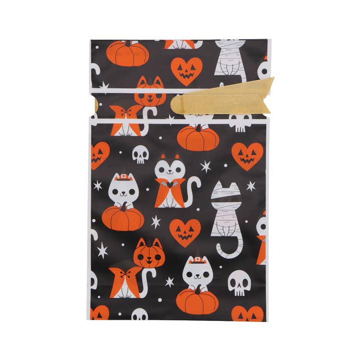 ASSORTED Halloween Drawstring Plastic Treat Bag - 48 Pcs for wholesale on Faire1