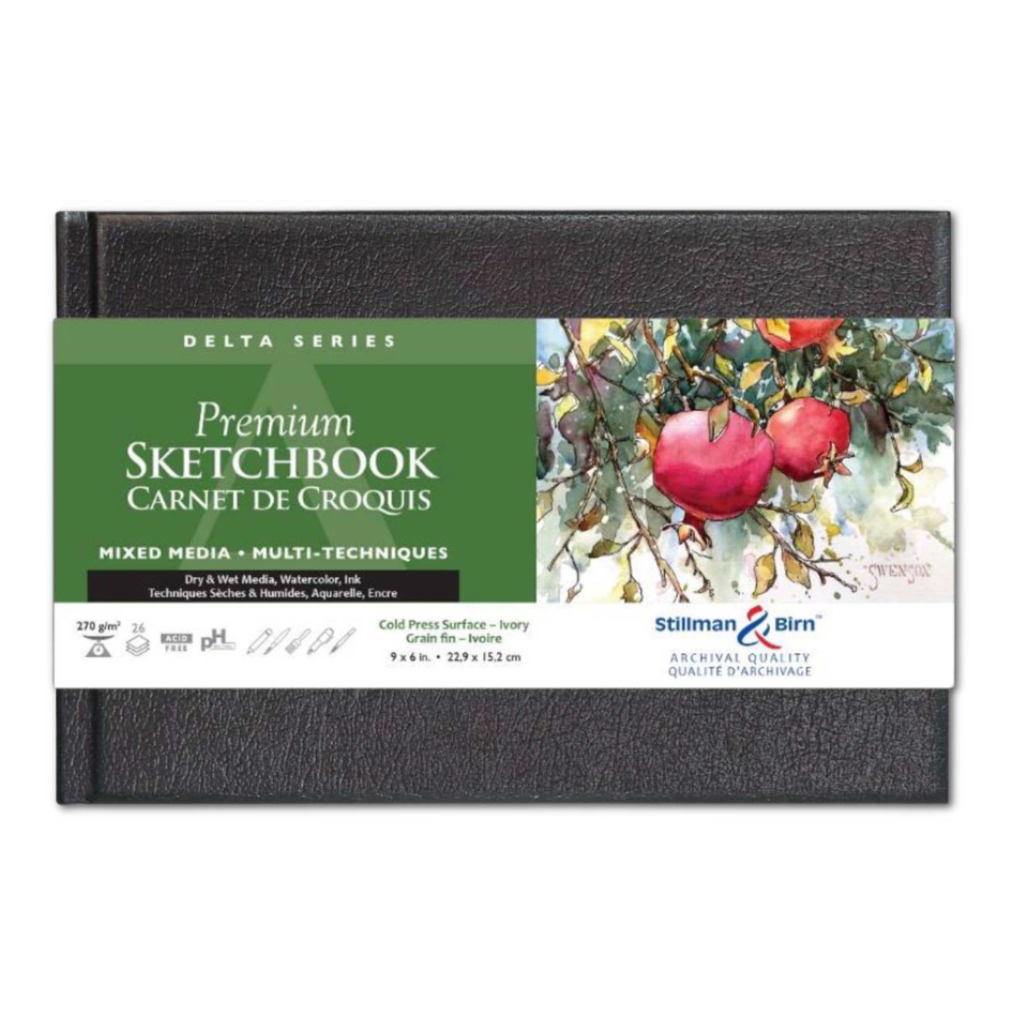 Exaclair - Vente Carnets de croquis - Journal en techniques mixtes Stillman & Birn, série Delta, ivoire12