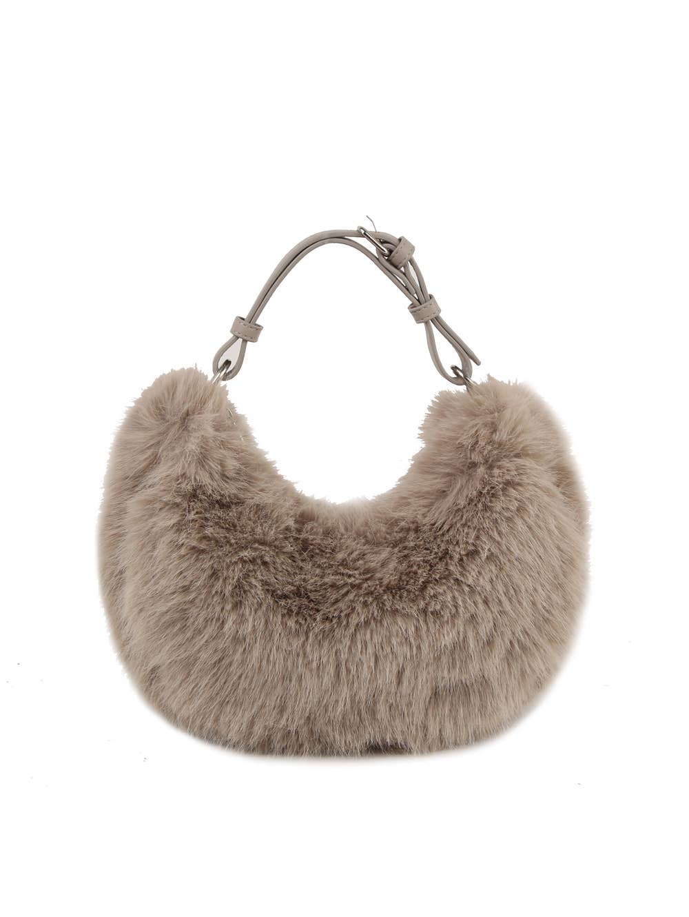 HR CORP - Wholesale Shoulder Bag - Women's - Calin Collection Soft Faux Fur Hobo Shoulder Bag1