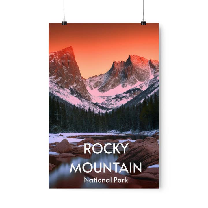 Rocky Mountain National Park Poster - Premium Matte Posters for wholesale by Wander Trails