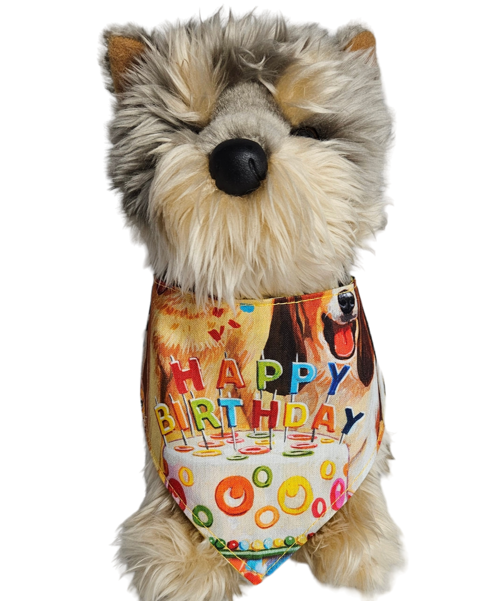 Barkriffic - Vente Bandana – chien - Bandana à clipser It's a « Dawg-Gone » Birthday Pawty pour chien3