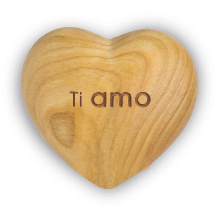 Dolfi - Wholesale Decorative Tabletop Object - Wooden heart with the inscription I love you0