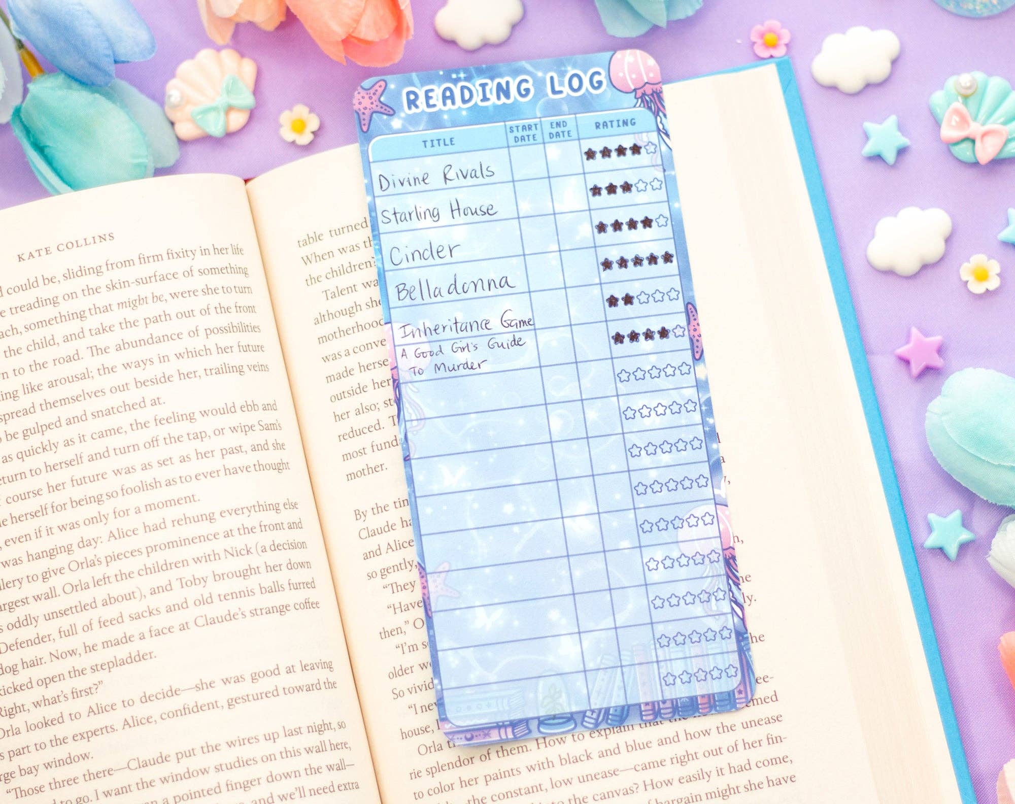 Unicorn Eclipse - Wholesale Bookmark - Reading Room Reading Log Bookmark5