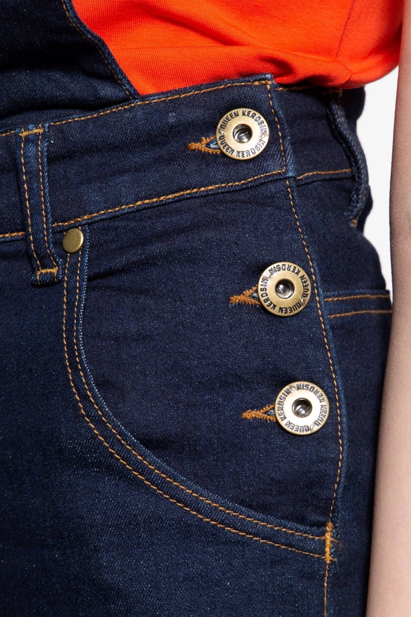 KING KEROSIN - Wholesale Shorts - Women's - Denim bib shorts14