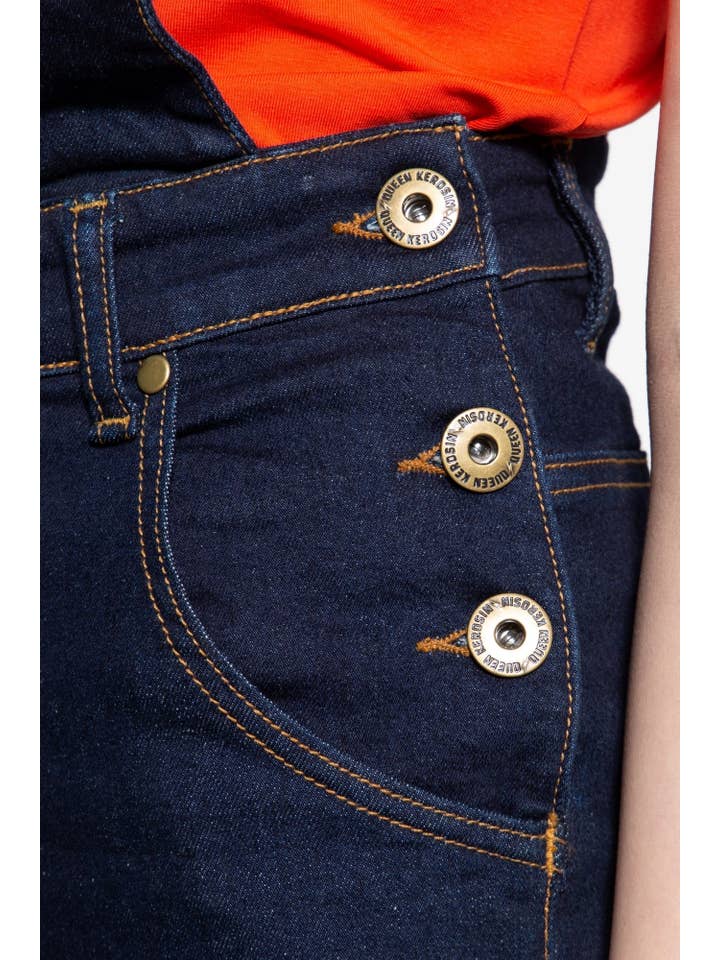 KING KEROSIN - Wholesale Shorts - Women's - Denim bib shorts14