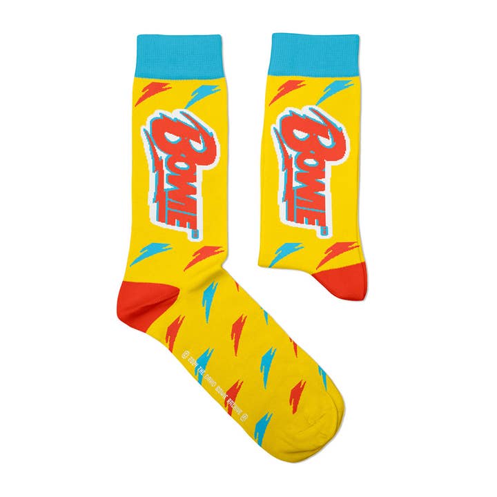 Sock Affairs - Wholesale Socks - Unisex - David Bowie Lightning Yellow Socks2
