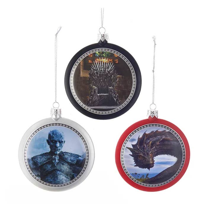 Kurt S. Adler, Inc. - Wholesale Ornament Set - 86MM GAME OF THRONES DISC ORNAMENT 3/A0