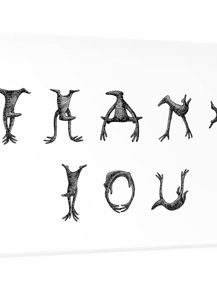 Edward Gorey: Figbash Boxed Thank You Notes for wholesale by Pomegranate