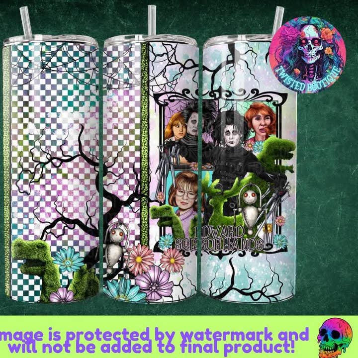 Scissorhands Tumbler for wholesale by Twisted Bootique