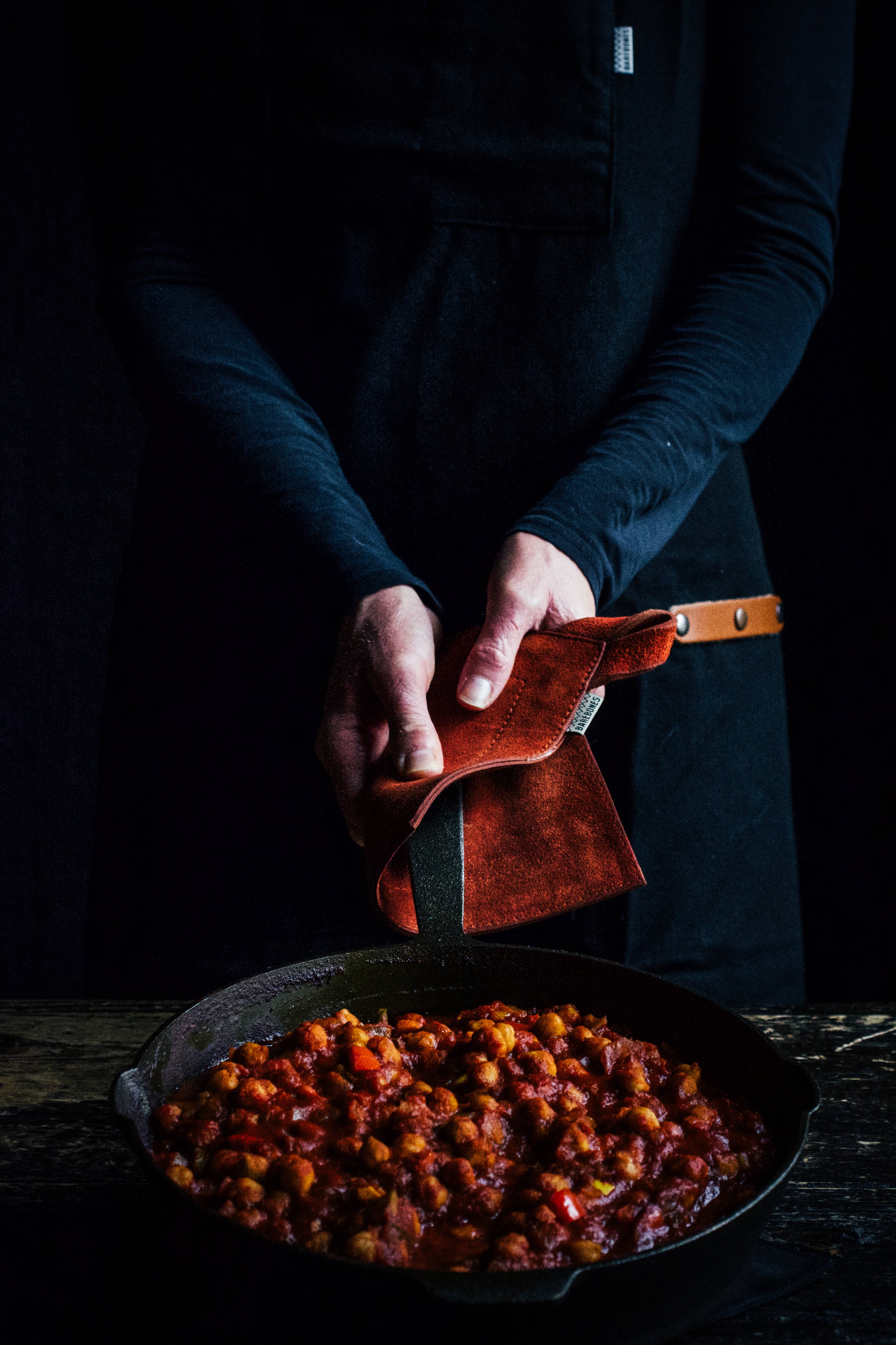 Barebones - Wholesale Oven Mitt/Pot Holder - Suede Leather Hot Pads3