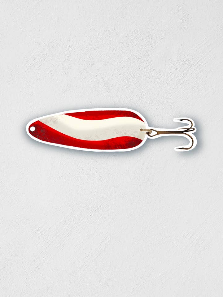 Lure Fishing Sticker Decal for wholesale by Little Rocks Design